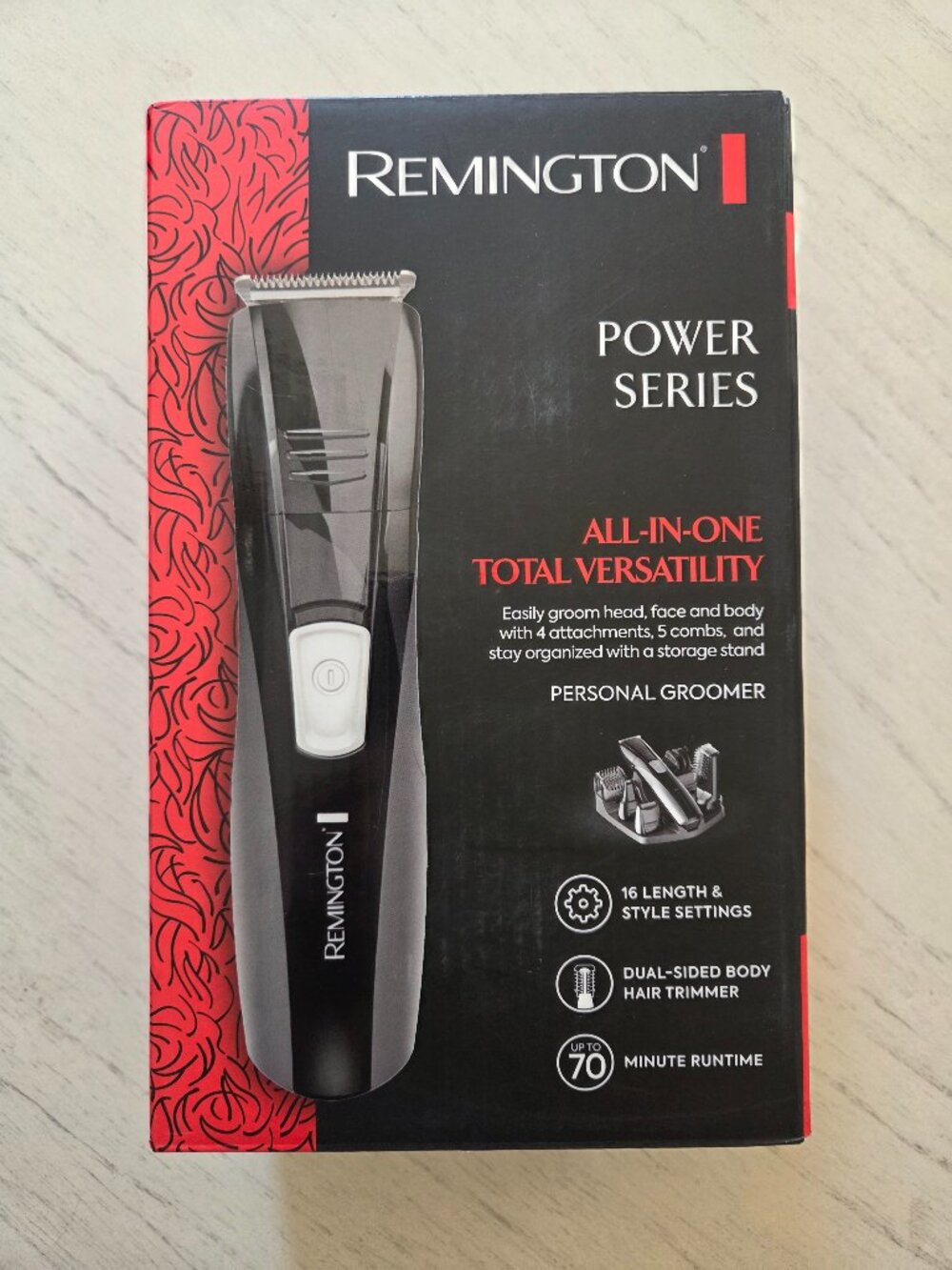 Remington Head to Toe Advanced Rechargeable Powered Body Groomer, Beard Trimmer